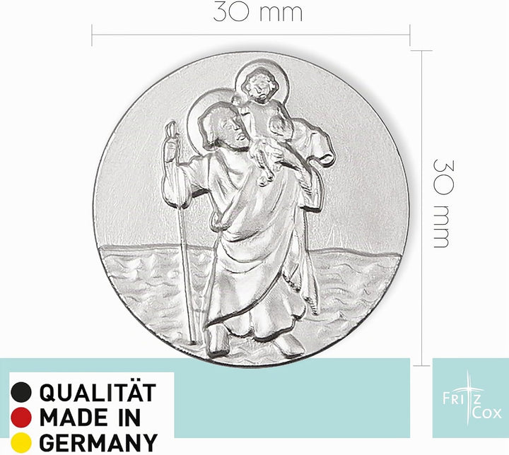 Automedaille Christophorus ohne Rand 3cm, 3cm