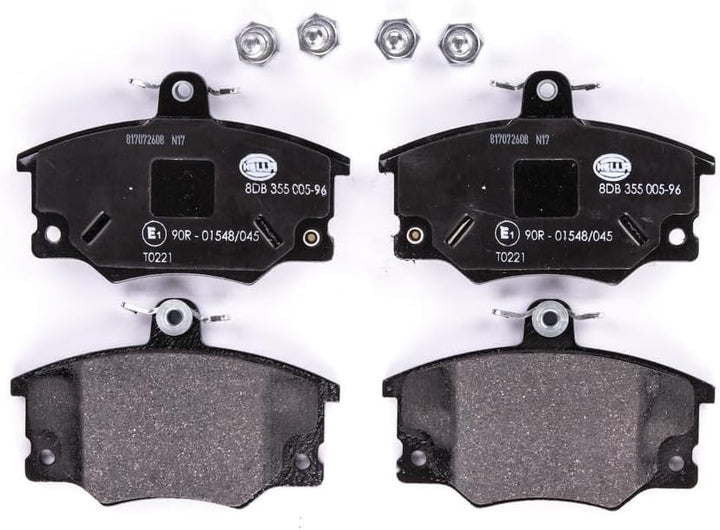 HELLA PAGID 8DB 355 005-961 Bremsbelagsatz - T0221 - Dicke/Stärke: 17.1mm - Bremssystem: Lucas - mit