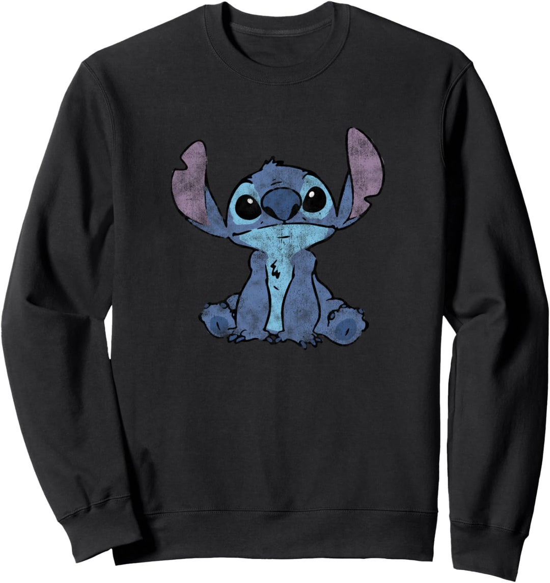 Disney Lilo & Stitch Simply Sitting Distressed Sweatshirt