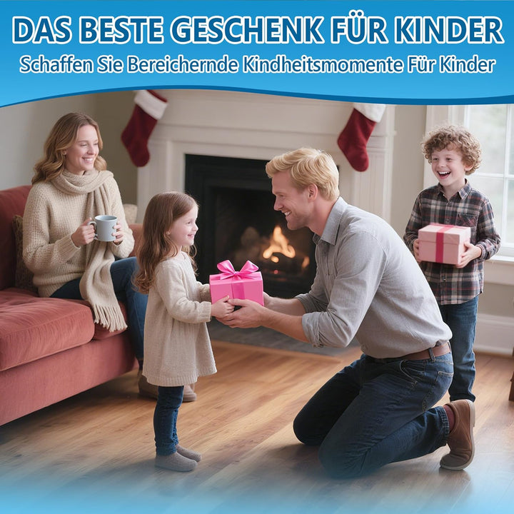 Mini Drohne für Kinder Spielzeug ab 6+ Jahre, Mini Drone Set mit 7 LED Lichteffekte, 3 Akkus, Indoor