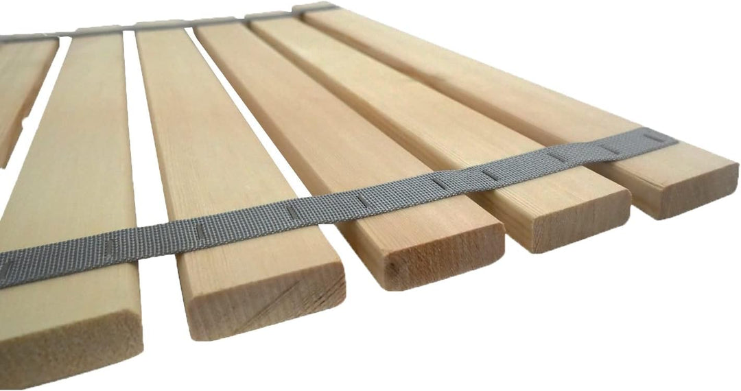 SudoreWell® 2 x Sauna Rollrost Holzmatte Bodenrost Kiefer 100 x 60 x 1,5cm (V-C003) 2 x Sauna Rollro