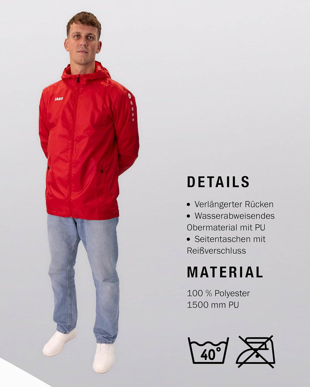 JAKO Ball Performance 3.0-14 Panel Handgenäht XL Rot, XL Rot
