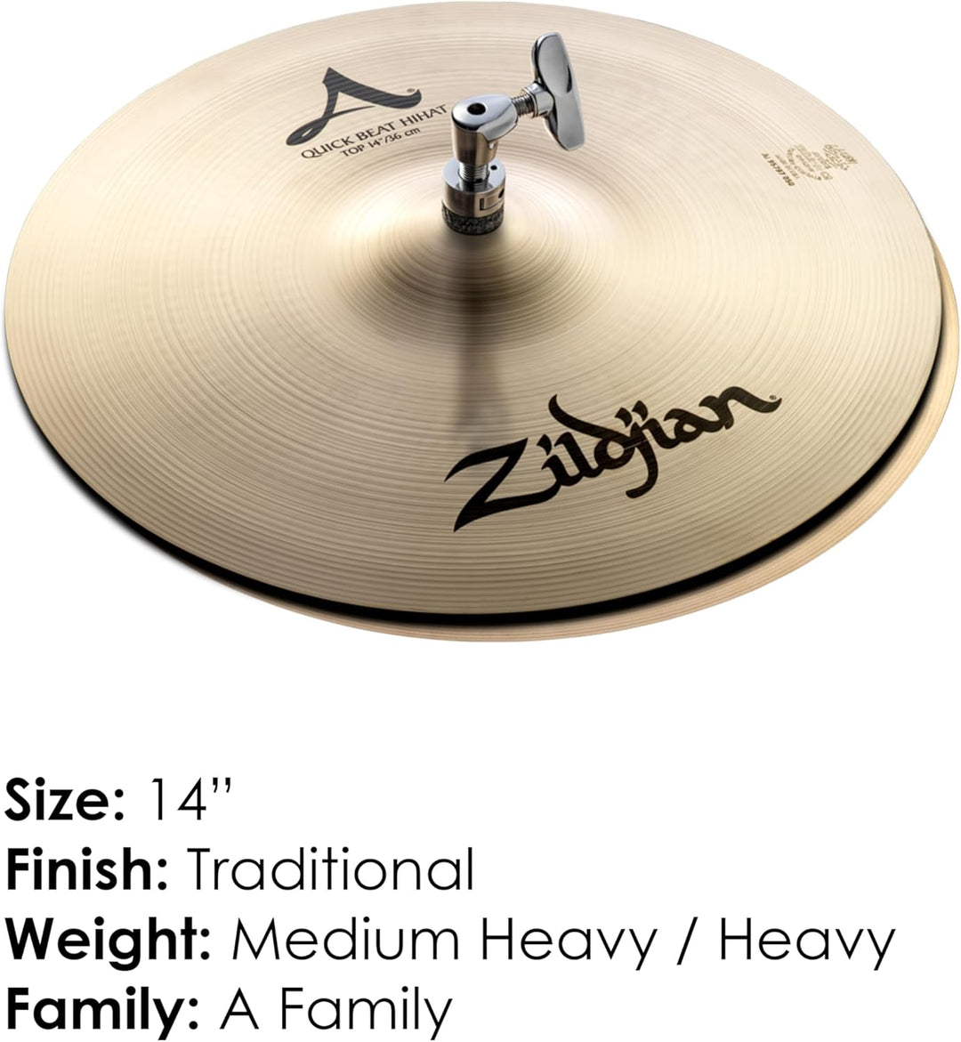 Zildjian A Zildjian Series - 14" Quick Beat Hi-Hat Cymbals - Pair 14 Zoll Quick Beat, 14 Zoll Quick