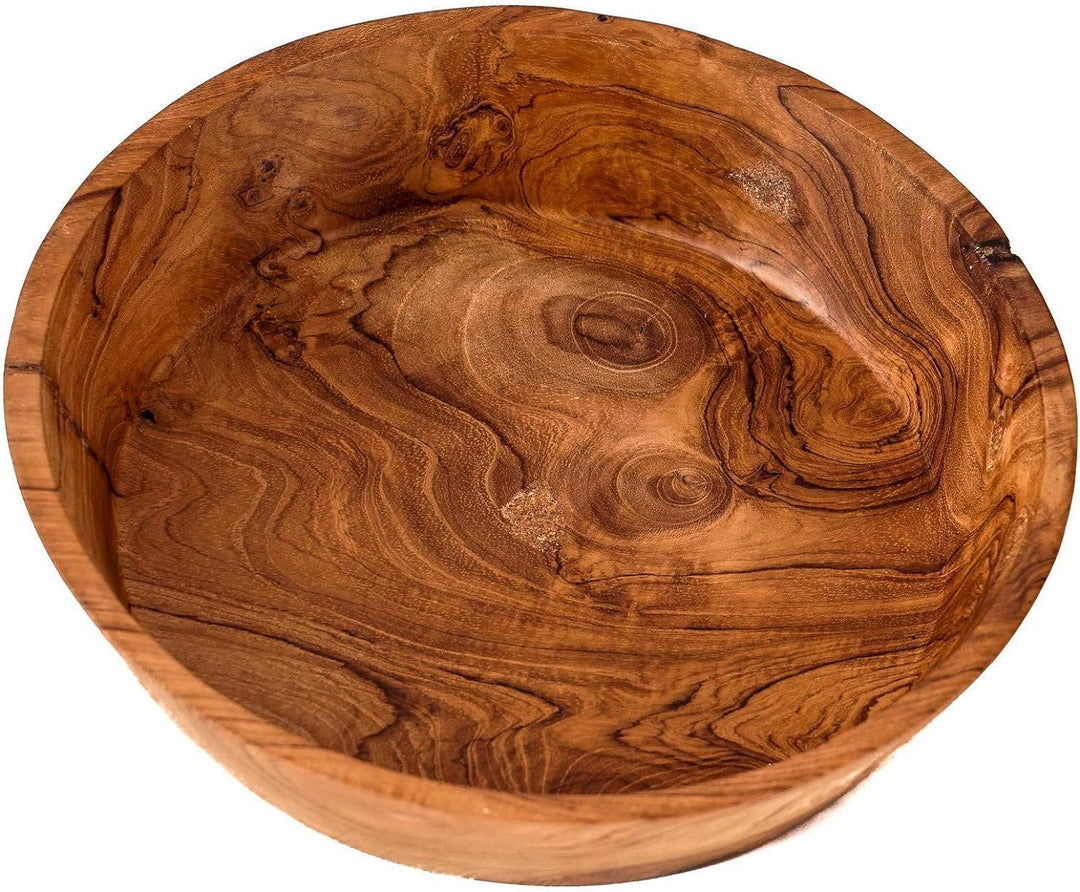 Windalf Holzschale AYLEEN Ø 21 cm Salatschale Obstschale Suppenteller Handarbeit