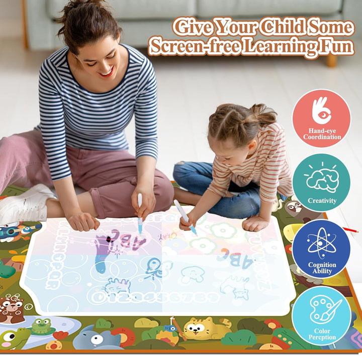 Aqua Wasser Doodle Matte,150×100cm Aqua Magic Doodle Painting Mat,Drawing Matte mit Wasserstift Werk