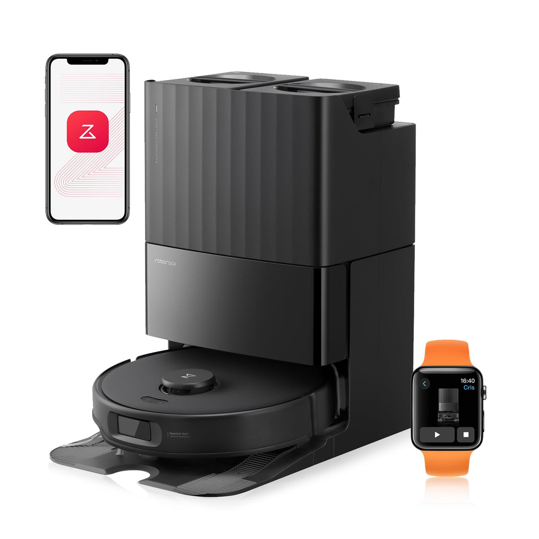 roborock Qrevo Edge S5A Saugroboter mit Wischfunktion,Dual Anti-Tangle-System,18.500Pa,FlexiArm Desi