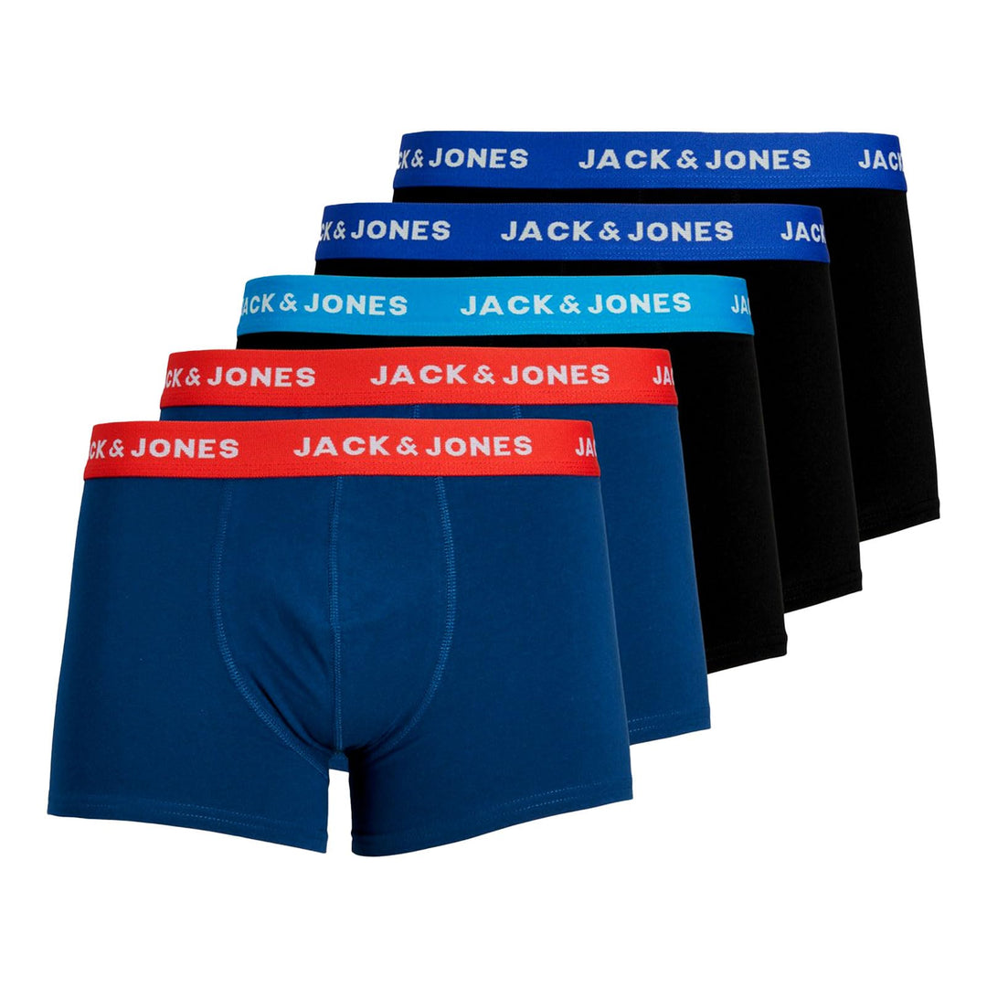 JACK & JONES Male Boxershorts 5er-Pack Herrenunterwäsche in Grösse XS–XXL M - Surf The Web