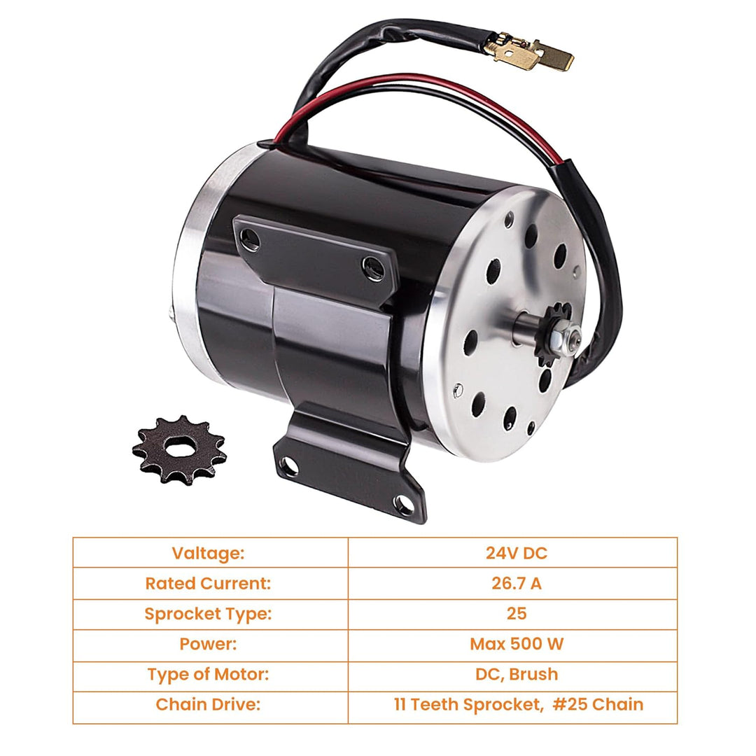 maXpeedingrods 500W 24V DC Motor E-Scooter Elektroroller Elektro Motor Mit Halterung Elektromotor fü