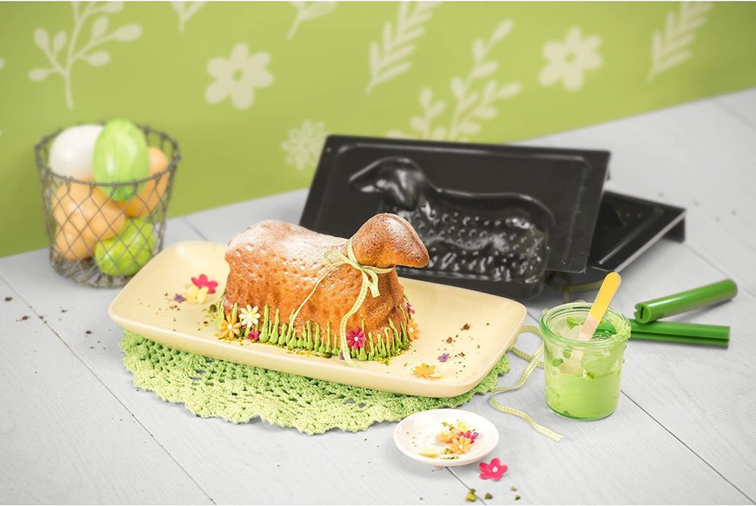 ORIGINAL KAISER | Vollbackform Lamm 700 ml | 3D Lammform 2.0 | Kuchenform für Ostern | Motivbackform