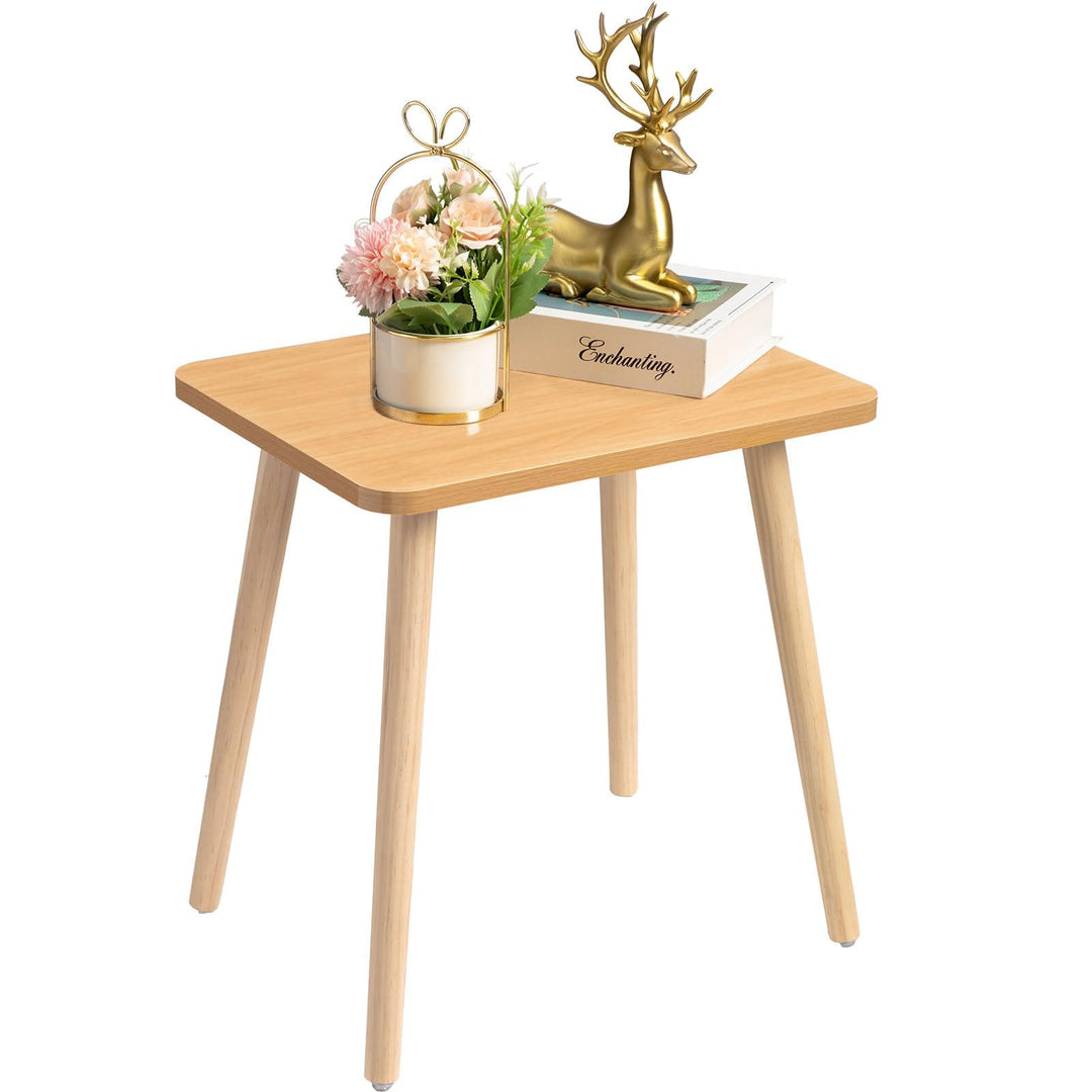 Beistelltisch, moderner Beistelltisch, Holz klein für Wohnzimmer, Schlafzimmer und Balkon, rechtecki