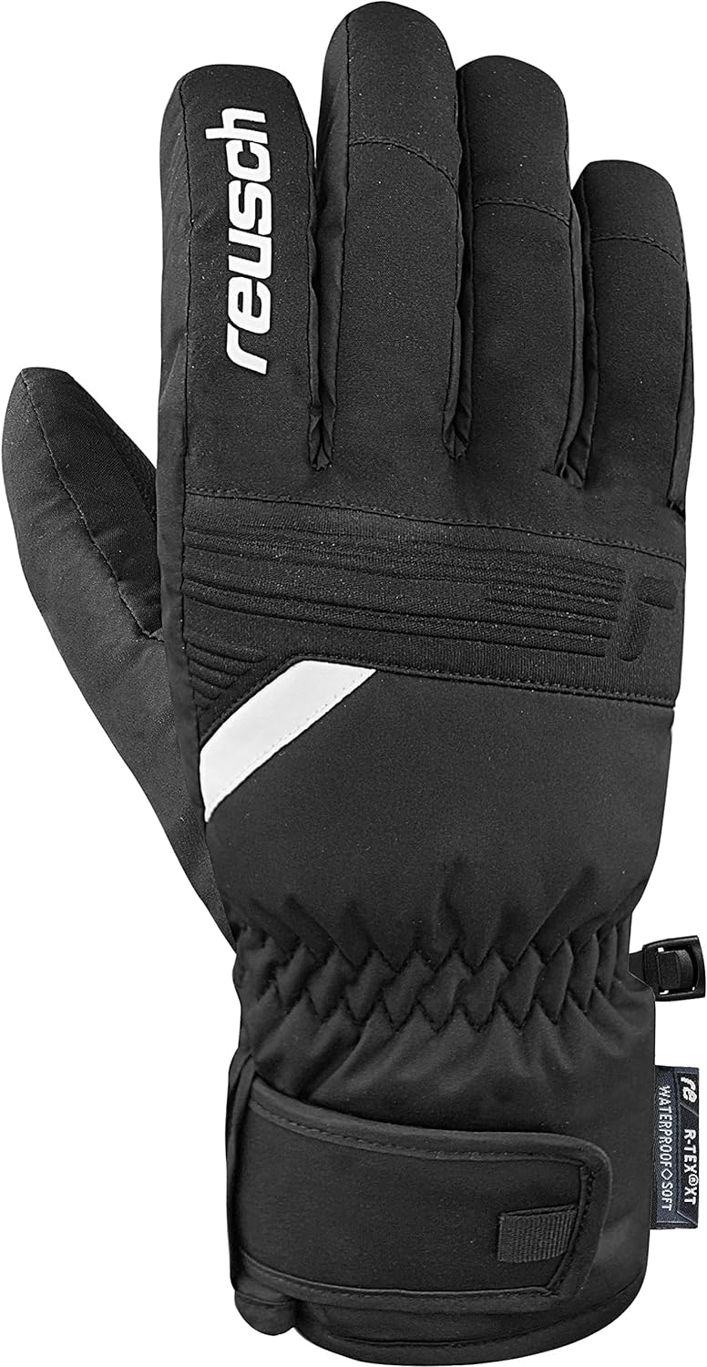 Reusch Herren Baldo R-tex Xt Atmungsaktiv Kurzer Abschluss Winter-Handschuhe 7.5 7701 Black/White, 7