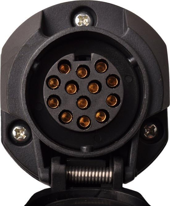 Spannungswandler 7P 12V auf 15P 24V | Adapter für Anhänger 7P/12V ISO1724 auf Fahrzeug 15P/24V ISO12