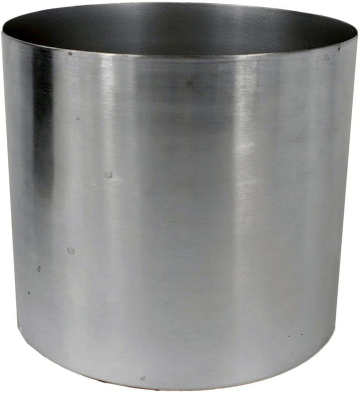 Leaf Moderner Übertopf aus Metall 18 cm Silber, 18 cm Silber