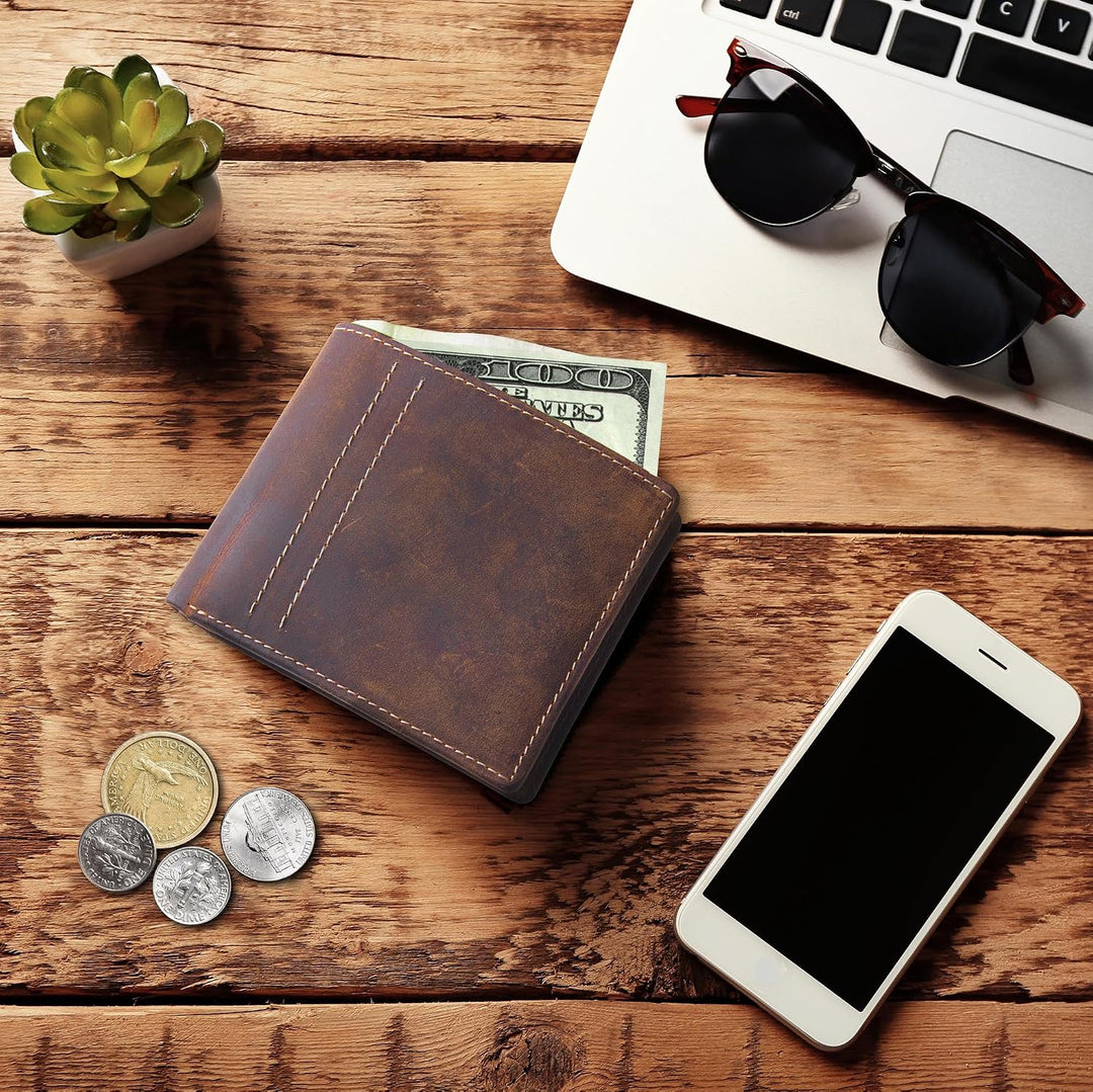 moonster Geldbörse Herren RFID Geldbeutel Herren-Bargeld &amp; Karten sicher organisiert leicht zugängli