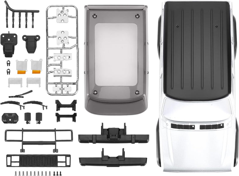 INJORA 6,10 Zoll Radstand ABS Hardtop Cherokee Karosserie für 1/18 RC Crawler TRX4M Bronco Defender