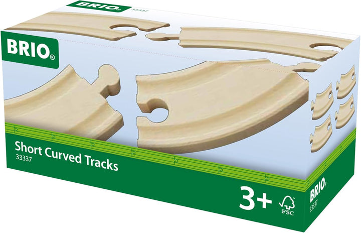 BRIO World - Kurze Gebogene Gleise (E1) (Packung mit 2) White Einheitsgrösse (Packung mit 2), White