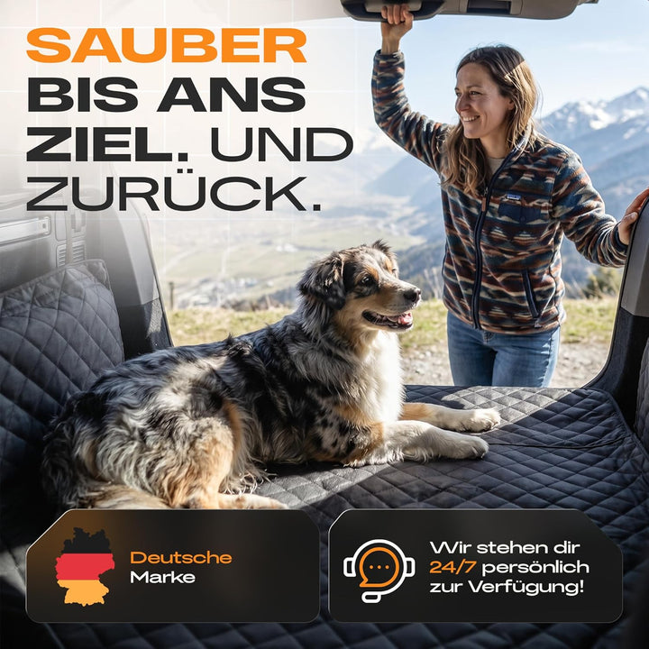 Naturiz® Kofferraumschutz Hund mit Seiten- & Ladekantenschutz - Hundedecke Auto Kofferraum - Univers
