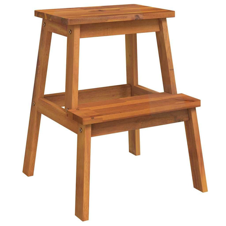 vidaXL Tritthocker 2 Stufen, Hocker für Küche Wohnzimmer, Sitzhocker für Kinder Erwachsene, Gartenho
