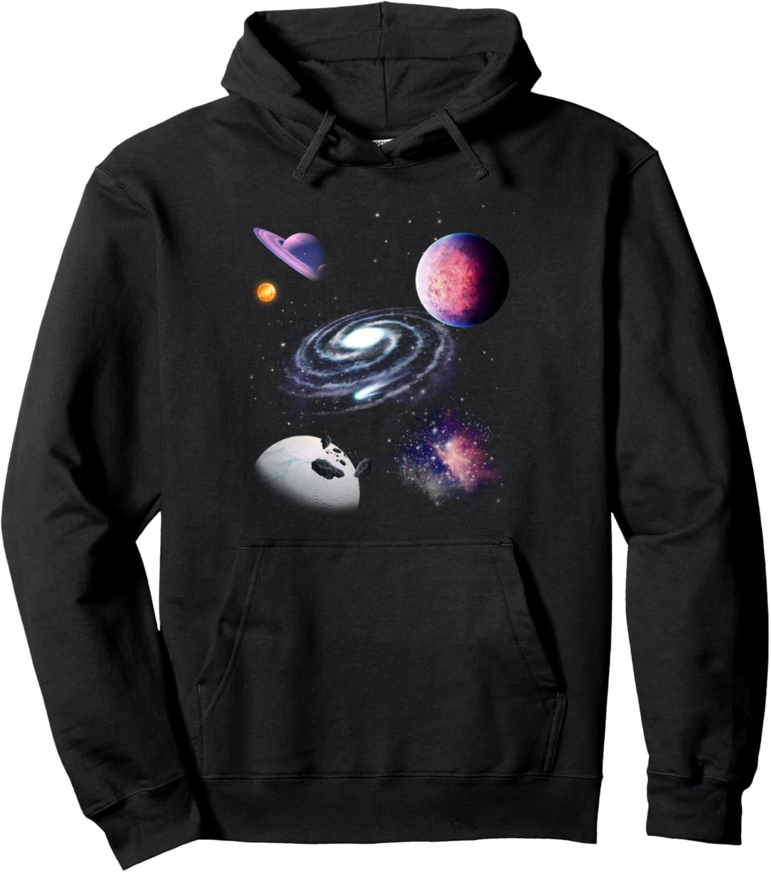 Weltraum Universum Motiv Planeten Sonne Sonnensystem Galaxie Pullover Hoodie