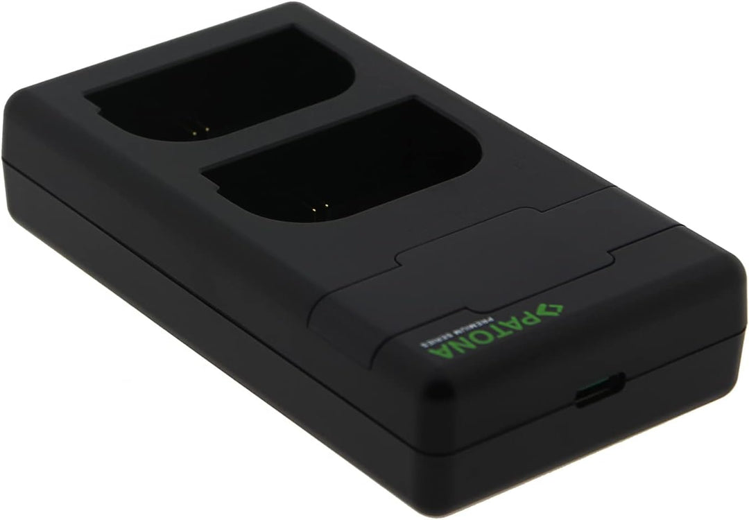 PATONA LP-E6NH LP-E6N LP-E6 - PD Performance Akku Ladegerät (1500mA) USB Mini Dual LCD - USB-C PD/QC