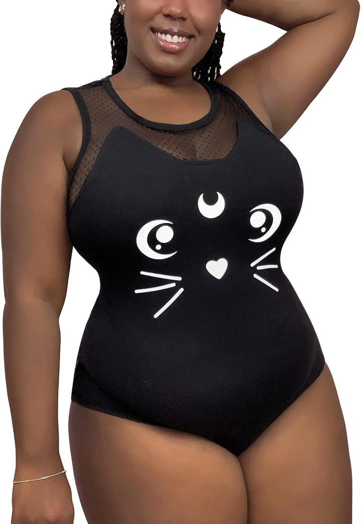 LittleForBig Baumwolle Strampler Onesie Pyjamas Bodysuit –Luna Einteiler Rock Set XL Schwarz, XL Sch
