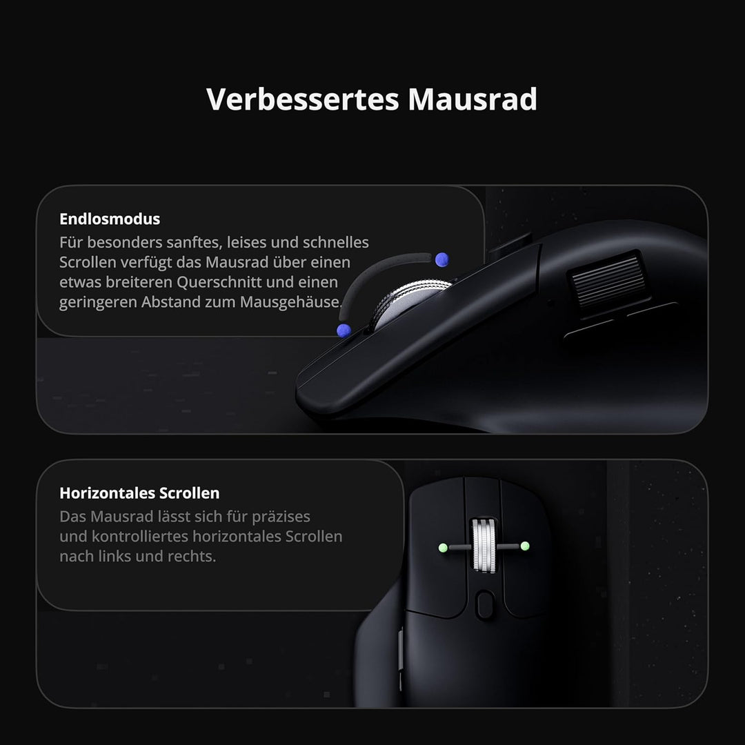 Keychron M6 8K Kabellose Gaming-Maus, 8000 Hz Abtastrate, 2,4 GHz & Bluetooth 5.3, PixArt 3950 Senso