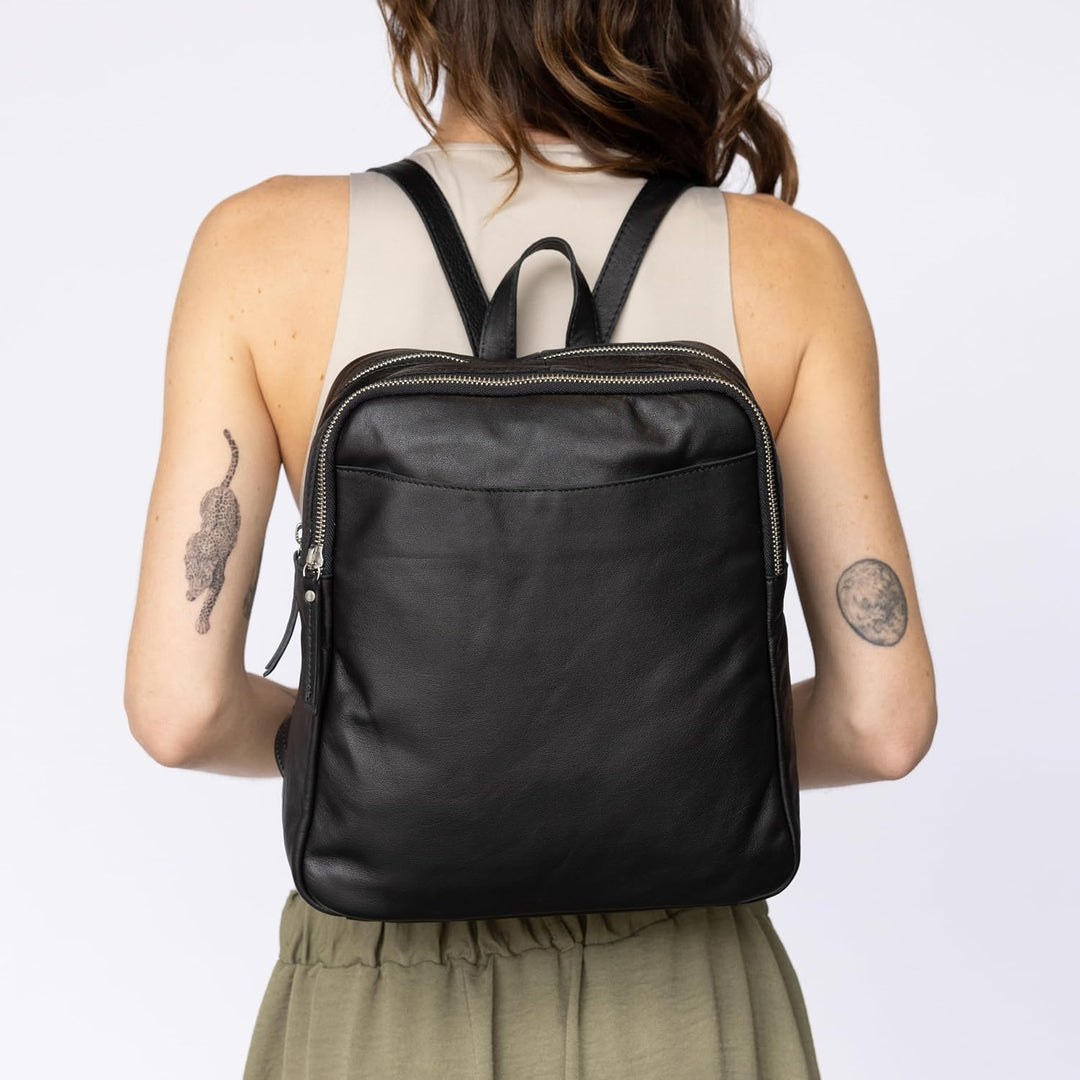 Gusti Rucksack Leder - Kelly Cityrucksack Lederrucksack Daypack Tagesrucksack Minirucksack klein Dam
