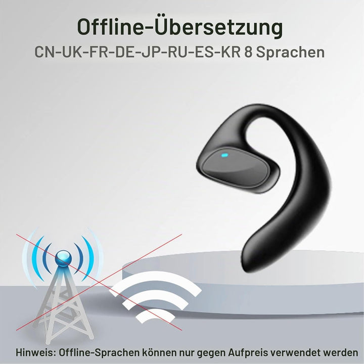 M8 Sprachübersetzer Ohrhörer, 144 Sprachen Smart Voice Translator Earbuds, Instant Voice Language Tr