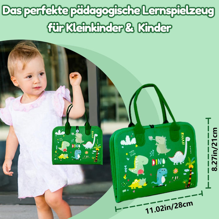 Qizfun Busy Board Montessori Spielzeug ab 1 2 3 4 Jahre – Kleinkinder Activity Board Motorikspielzeu