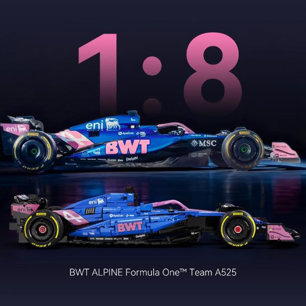 Technik F1 Auto für CADA F1 Team A525 Rennwagen, 2170+ Teile Technik Rennauto, C64012W Rennautos Bau