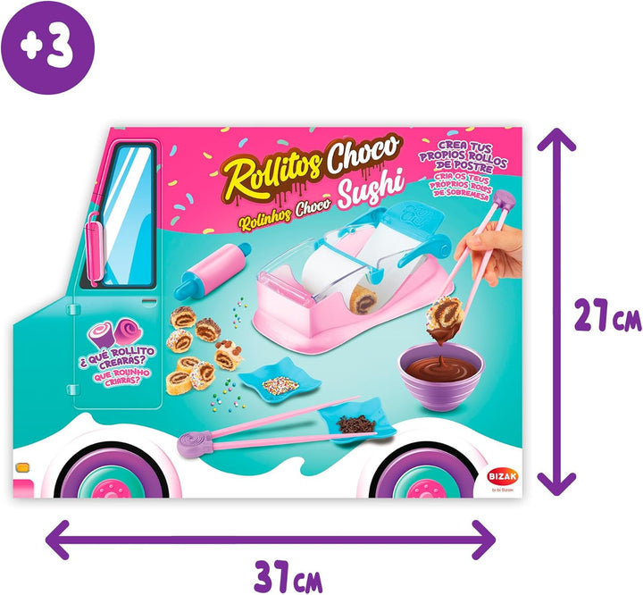 Zap Chef Rollitos Choco-Shushi, Sushi-Kochspielzeug, Dessert-Küchenset für Jungen und Mädchen ab 3 J