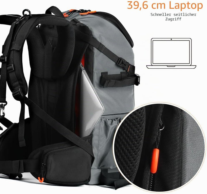 K&amp;F CONCEPT Kamerarucksäcke für Fotografen, riesige Reisetasche, 32L, grosse Kamerataschen mit Lapto