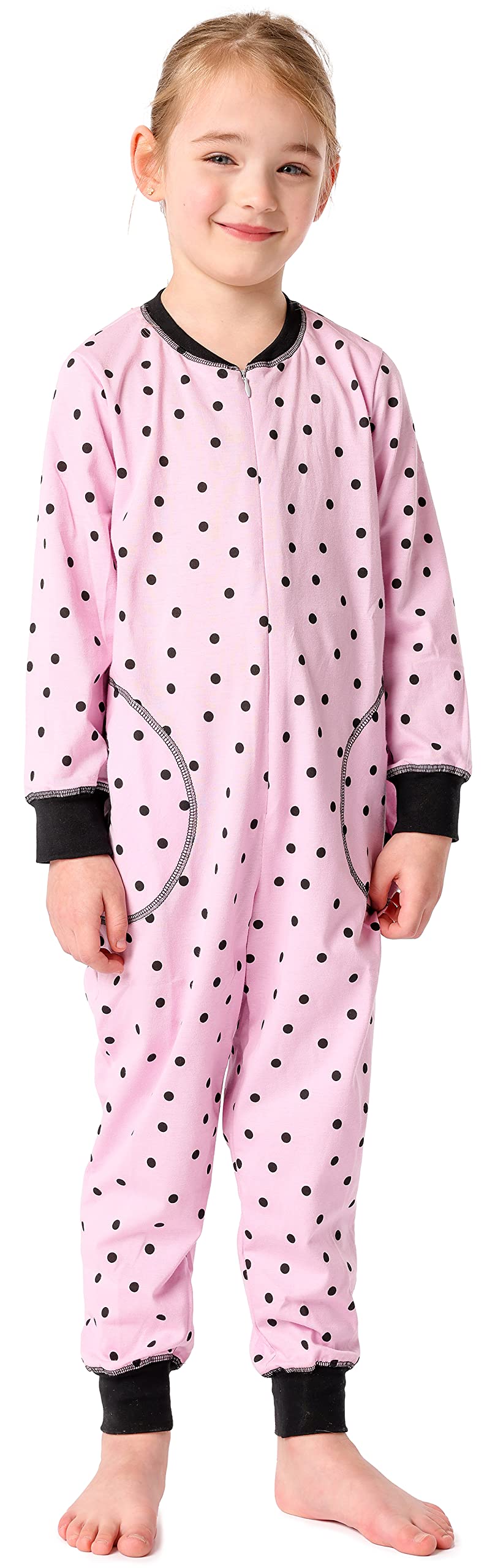 Merry Style Mädchen Schlafoverall Jumpsuit Mädchen Bequeme und warme Schlafanzug Kinder MS10-186 110