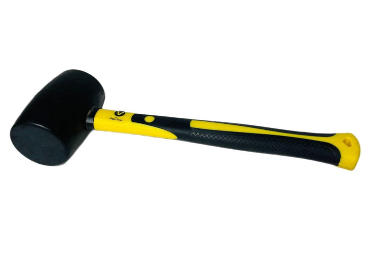 Gummihammer Hammer Ausbeulhammer 1200g Schonhammer Fiberglasstiel