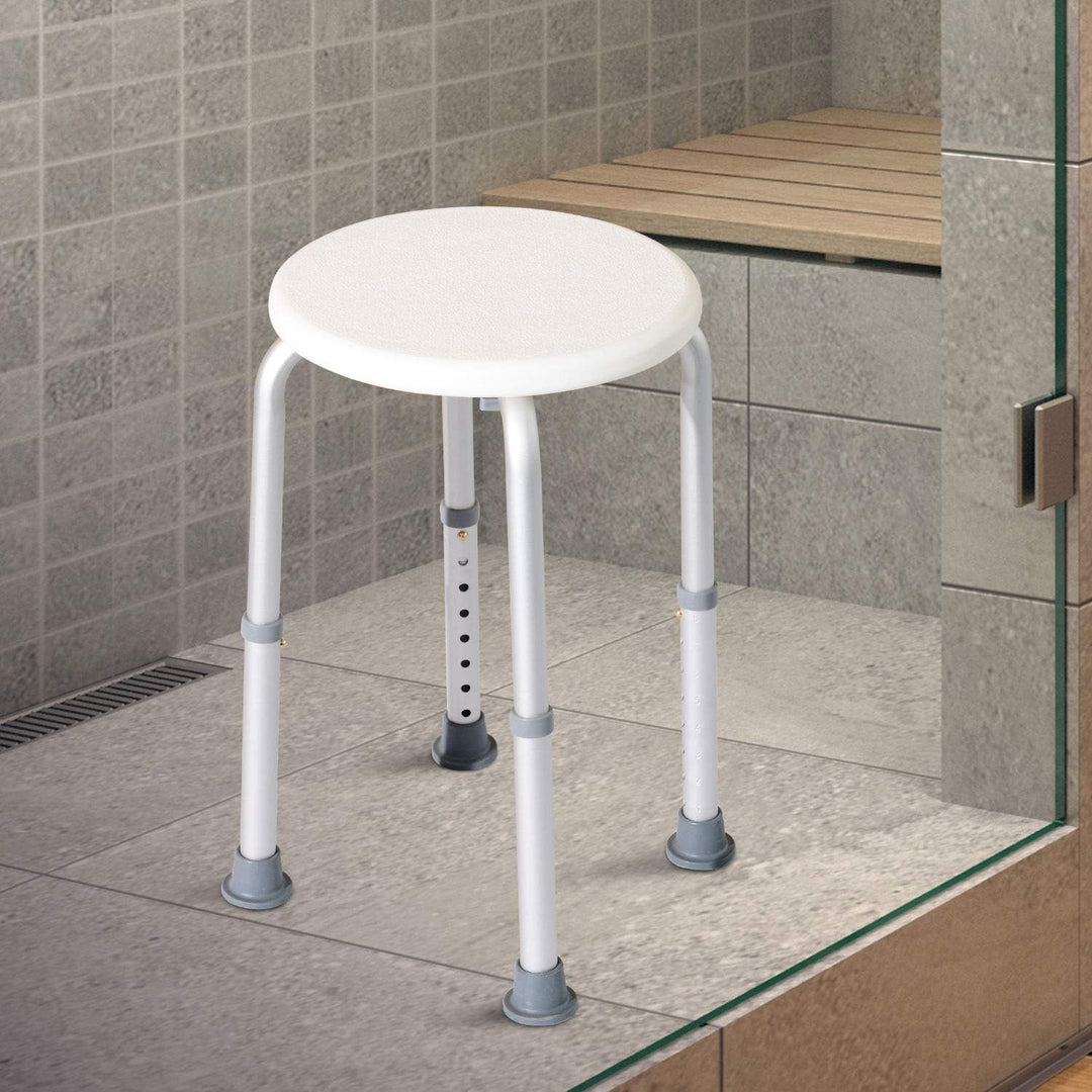 Homcom® Duschstuhl Badehocker Badestuhl Duschhocker Duschsitz Badhilfe höhenverstellbar (Duschhocker
