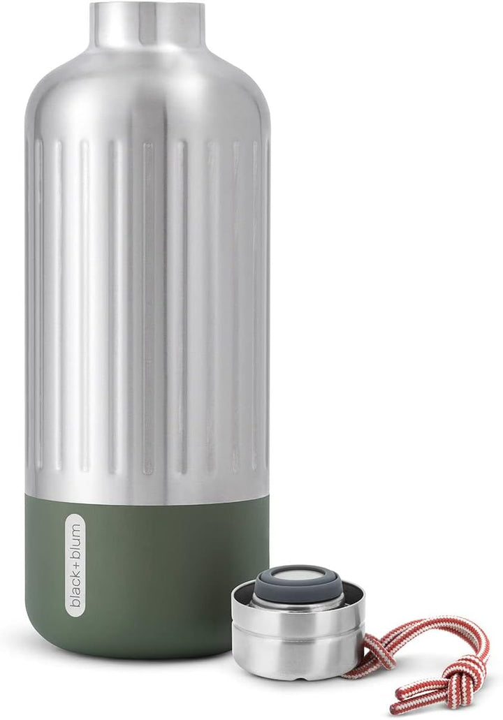 black+blum Explorer Isolierflasche, gross, olive, 850 ml 850 ML Olive, 850 ML Olive