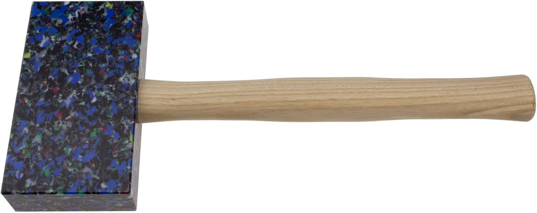 STUBAI SPENGLERHAMMER eckig bunt 155 × 85 × 35 mm | Hickorystiel ergonomisch | optimal ausbalanciert