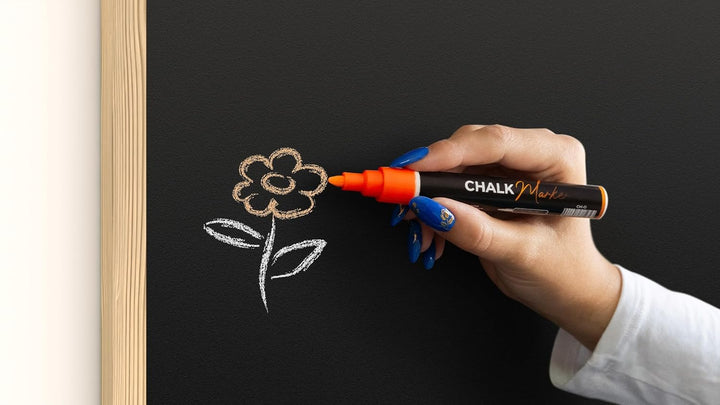 ALLboards Schwarze Kreidetafel 100x80 cm, ECO-Holzrahmen, Schwarz, Schreibtafel, Schreibtafel zum Au