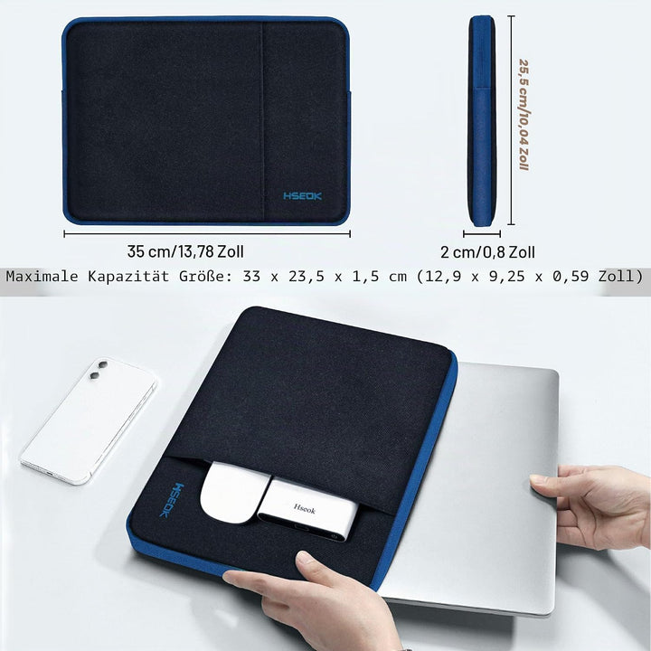 Laptop Hülle 13,3 Zoll Tasche Sleeve Kompatibel mit MacBook Pro 14" M5 M4 M3 M2 M1 und Allen 13,3 Zo