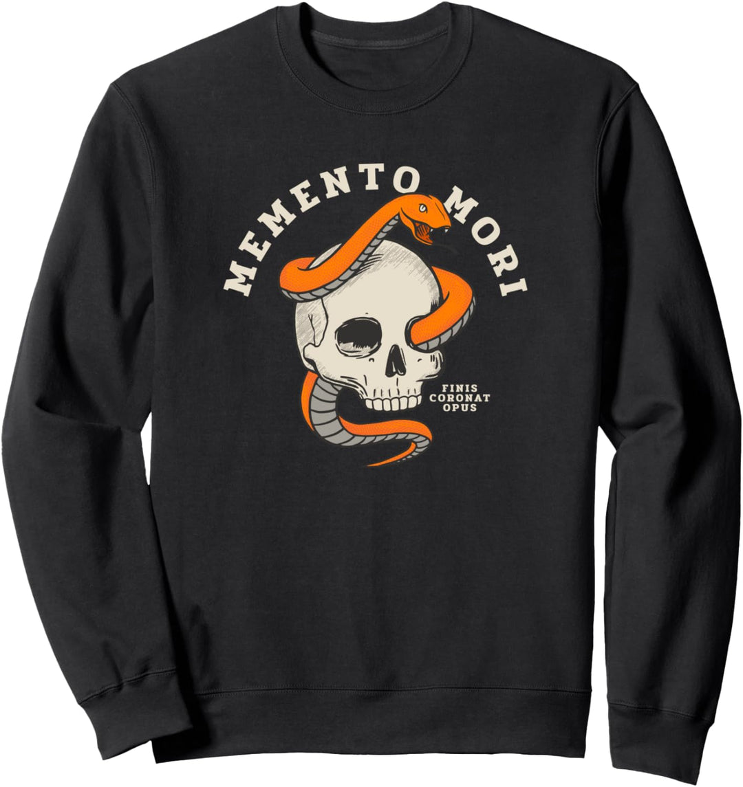 Memento Mori - Lateinisch - Gotischer Schädel Sweatshirt