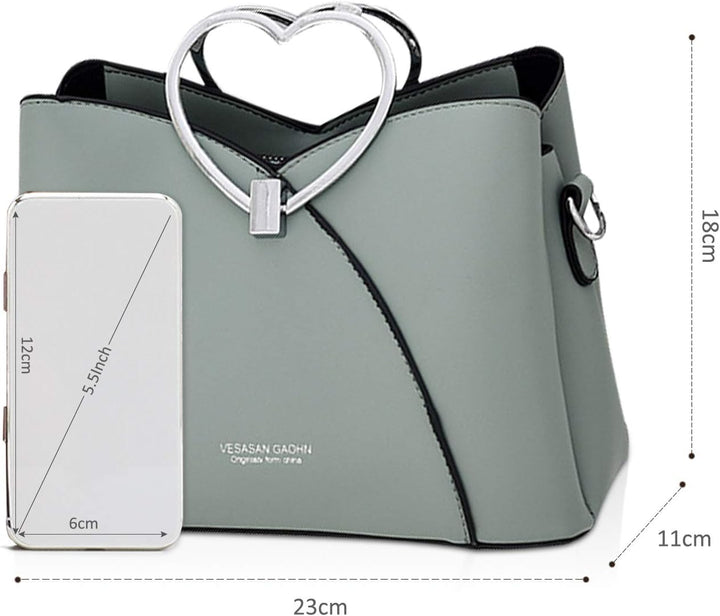 NICOLE &amp; DORIS Fashion Handtasche für Damen Umhängetasche wasserdichte Schultertaschen PU-Leder Henk