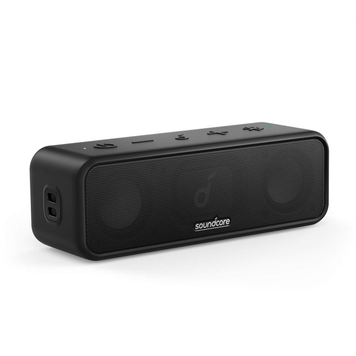 Soundcore 3 Bluetooth Lautsprecher, Stereo-Sound, Audiotreiber mit Titan-Membran, PartyCast, BassUp,