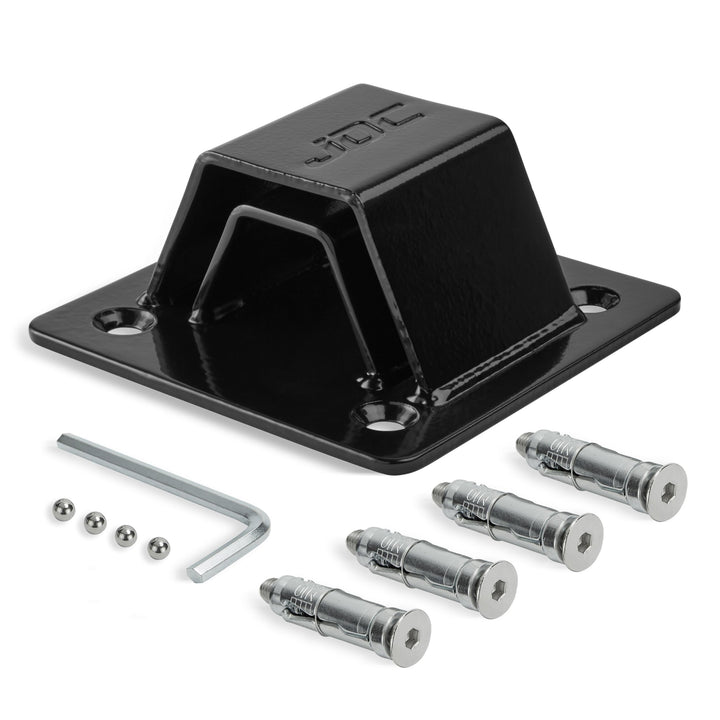 JDC Motorrad Bodenanker stark belastbarer gehärteter Stahl - SPHERE PRO - Schwarz Schwarz Sphere Pro
