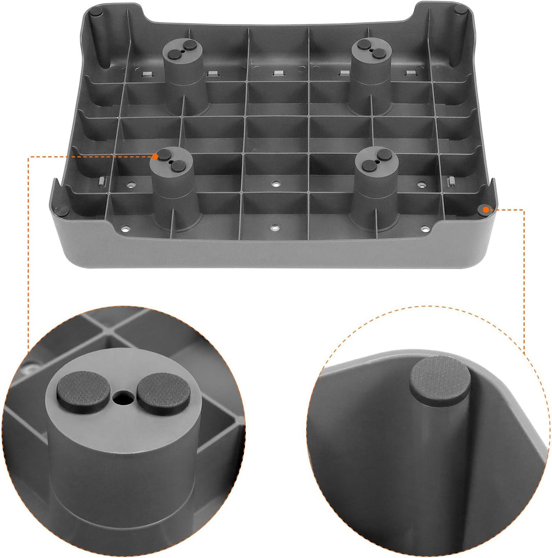 QWORK® rutschfest Halbstufe 9cm - Tragbare Steighilfe & Einstiegshilfe Tritthocker bis 220 kg Belast