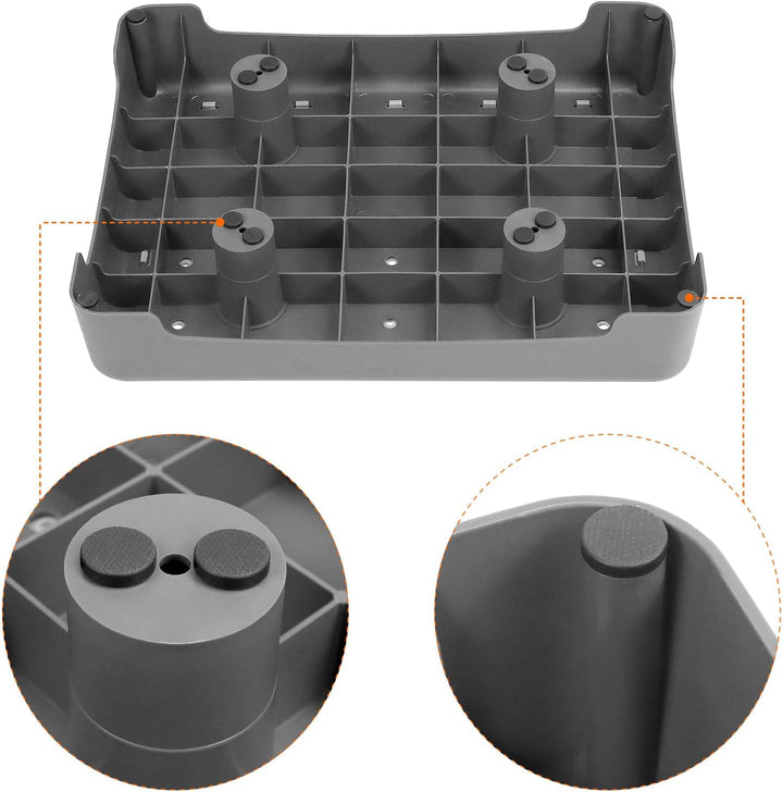 QWORK® rutschfest Halbstufe 9cm - Tragbare Steighilfe & Einstiegshilfe Tritthocker bis 220 kg Belast
