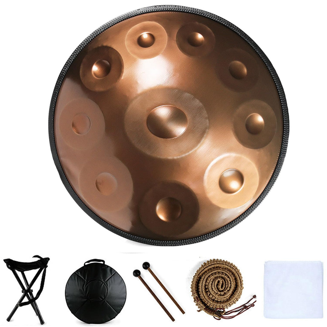 Handtrommel, Handpan-Drum-Instrument In D-Moll 9/10/12 Noten 56cm Stahl-Handpan-Trommel Mit Handpan