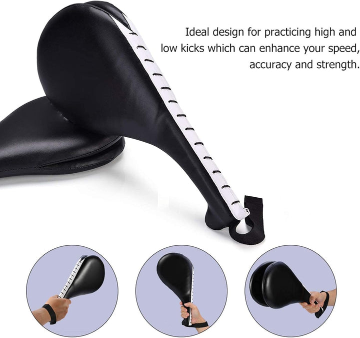 2er-Pack Taekwondo-Trainingspolster, PU- und Schwamm-Taekwondo-Kickpolster-Matte 19 cm x 34,5 cm Kic