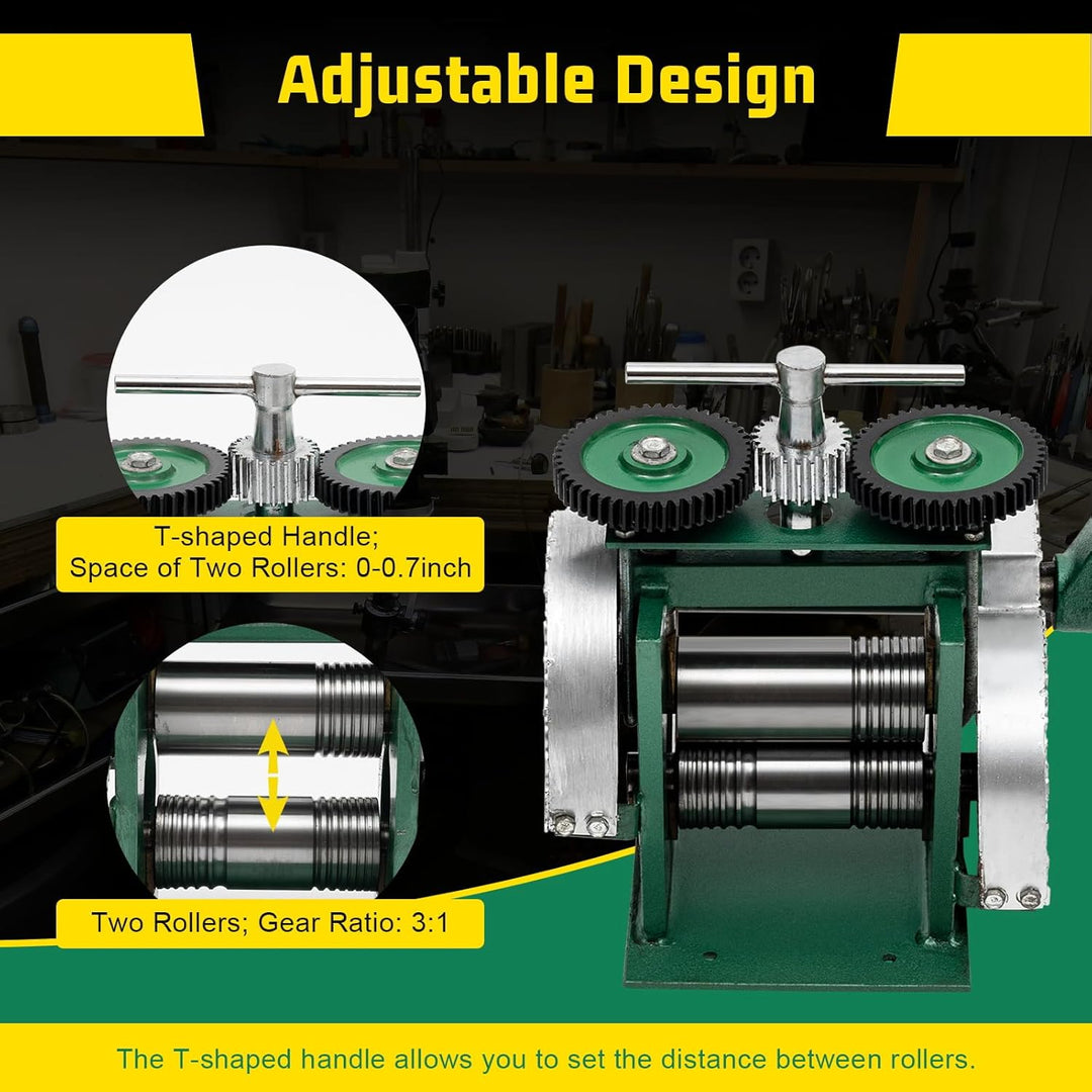 Schmuck Tablettierungs Kombinationswalzwerk 85mm Manuelle Walzwerk Kombination Manuell Tablettierung