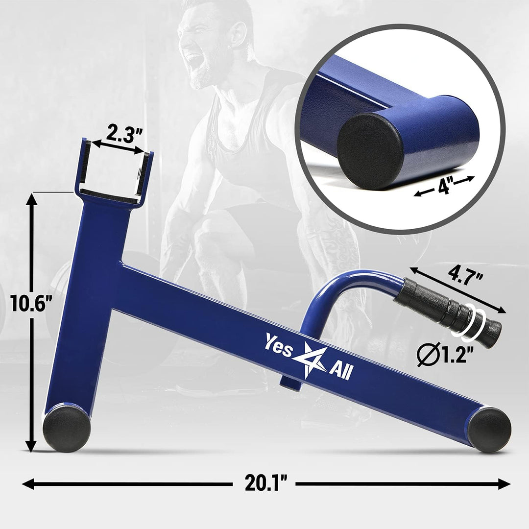 Yes4All Kreuzheben-Wagenheber/Langhantelständer 272,2 kg & Kork-Kniebeugen-Keilblock für Gewichtstra