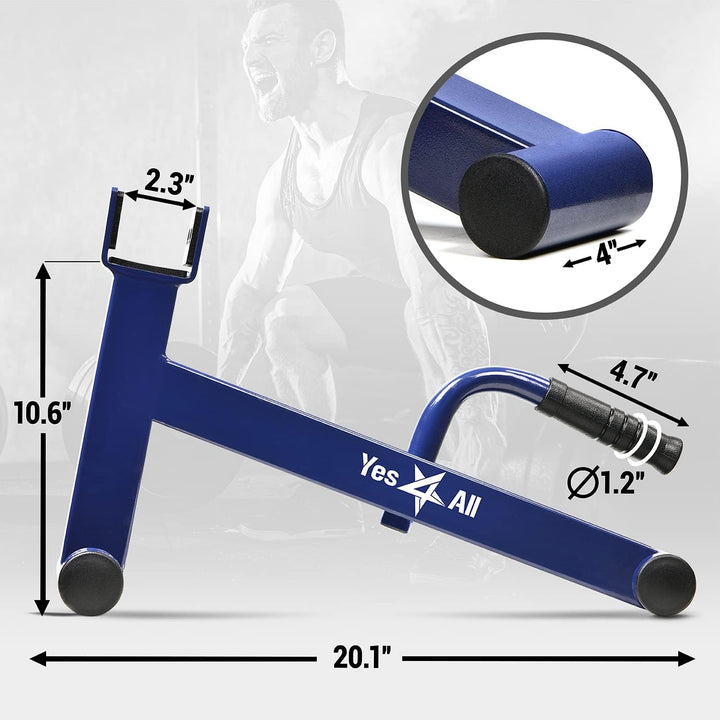 Yes4All Kreuzheben-Wagenheber/Langhantelständer 272,2 kg & Kork-Kniebeugen-Keilblock für Gewichtstra